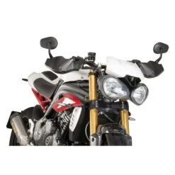 Puig 9255J Hand Guards, Matte Black For Triumph Speed Triple / R (2016-) -Scootik Bike Shop puig 9255j hand guards image4