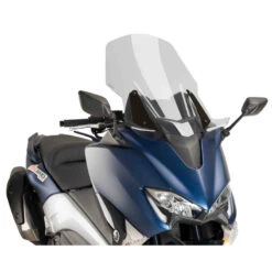 Puig 9424 V-Tech Line Touring Windshield For Yamaha T-Max 530 (2017-) -Scootik Bike Shop puig 9424 v tech line touring windshield image3