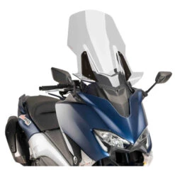 Puig 9424 V-Tech Line Touring Windshield For Yamaha T-Max 530 (2017-) -Scootik Bike Shop puig 9424 v tech line touring windshield image4