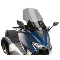 Puig 9424 V-Tech Line Touring Windshield For Yamaha T-Max 530 (2017-) -Scootik Bike Shop puig 9424 v tech line touring windshield image5