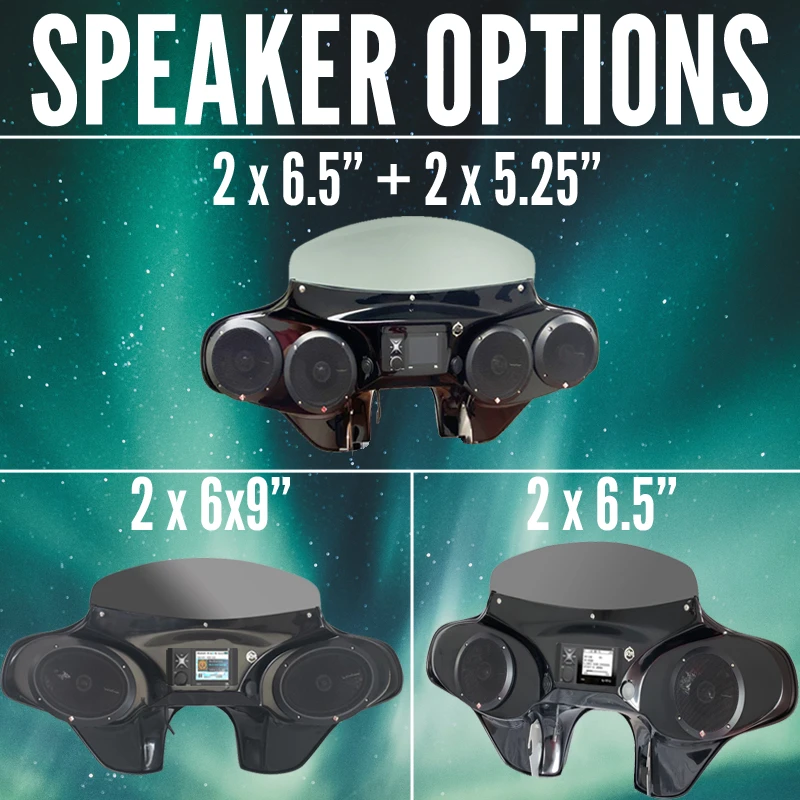 Reckless Motorcycles Batwing Fairing With Stereo For Road King 10 Reckless Motorcycles Batwing Fairing With Stereo For Road King - Image 8