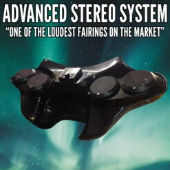 Reckless Motorcycles Joker Batwing Fairing With Quad Speakers -Scootik Bike Shop reckless batwing fairing stereo joker 2 1