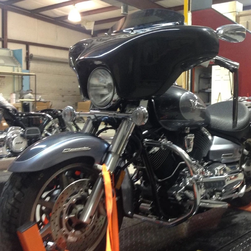 Reckless Motorcycles VS650 Batwing Fairing With Stereo Yamaha V-Star 650 Classic 4 Reckless Motorcycles VS650 Batwing Fairing With Stereo Yamaha V-Star 650 Classic - Image 2