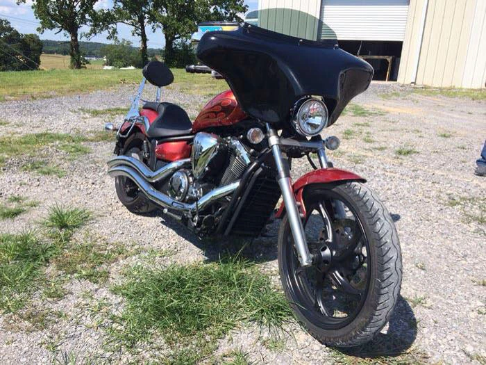 Reckless Motorcycles Batwing Fairing With Stereo For Yamaha Stryker 4 Reckless Motorcycles Batwing Fairing With Stereo For Yamaha Stryker - Image 2