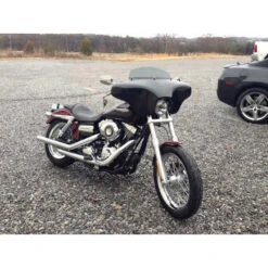 Reckless Motorcycles DSGLIDE Batwing Fairing With Stereo For Super Glide Custom (2007-) -Scootik Bike Shop reckless motorcycles dsglide batwing fairing image4