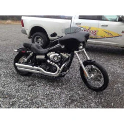 Reckless Motorcycles Batwing Fairing With Stereo Dyna / Street Bob -Scootik Bike Shop reckless motorcycles stbob01 batwing fairing image6