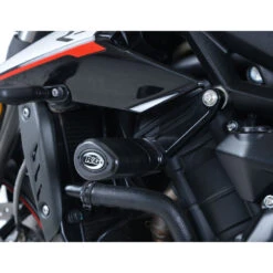 R&G CP0430BL Aero Style Frame Sliders For Triumph Street Triple R/S/RS 765 18-up -Scootik Bike Shop rg cp0430bl aero style frame sliders image2