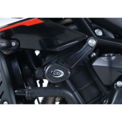 R&G CP0430BL Aero Style Frame Sliders For Triumph Street Triple R/S/RS 765 18-up -Scootik Bike Shop rg cp0430bl aero style frame sliders image3
