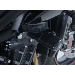 R&G CP0430BL Aero Style Frame Sliders For Triumph Street Triple R/S/RS 765 18-up -Scootik Bike Shop rg cp0430bl aero style frame sliders image4