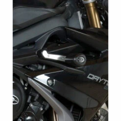 R&G Frame Slider Aero Style Road Version For Triumph 675 Daytona '13-up White 10 R&G Frame Slider Aero Style Road Version For Triumph 675 Daytona '13-up White -Scootik Bike Shop rg frame slider aero white triumph 675 daytona 03