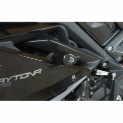 R&G Frame Slider Aero Style Road Version For Triumph 675 Daytona '13-up White