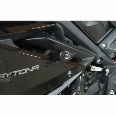 R&G Frame Slider Aero Style Road Version For Triumph 675 Daytona '13-up White 3 R&G Frame Slider Aero Style Road Version For Triumph 675 Daytona '13-up White