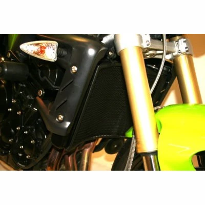 R&G Radiator Guard Titanium For Triumph Street Triple '07-'12 6 R&G Radiator Guard Titanium For Triumph Street Triple '07-'12 - Image 4