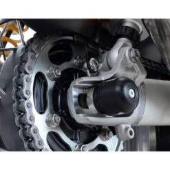 R&G SP0071BK Swingarm Protectors Triumph Thruxton 1200 / R 16-up / Street Twin 2016 -Scootik Bike Shop rg sp0071bk swingarm protectors image5