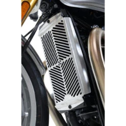 R&G SRG0047SS Radiator Guard For Triumph Thruxton 1200 / R 16-up / Street Twin 2016 -Scootik Bike Shop rg srg0047ss stainless steel radiator guard image4