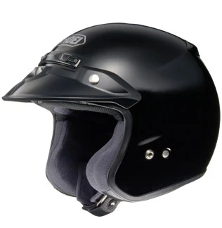 Shoei RJ-Platinum R Open Face Helmet Black 3 Shoei RJ-Platinum R Open Face Helmet Black