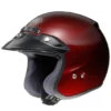 Shoei RJ-Platinum R Open Face Helmet Wine Red 2 Shoei RJ-Platinum R Open Face Helmet Wine Red -Scootik Bike Shop rjr w red