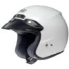 Shoei RJ-Platinum R Open Face Helmet White -Scootik Bike Shop rjr white
