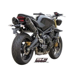 SC-Project T02-12C Oval High Mount Exhaust For Triumph Street Triple / R (2007-2012) -Scootik Bike Shop sc project t02 12c oval high mount exhaust image4