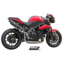 SC-Project T05-H01CM Oval High Mount Exhaust For Triumph Speed Triple / R (2011-2015) -Scootik Bike Shop sc project t05 h01cm oval high mount exhaust image3