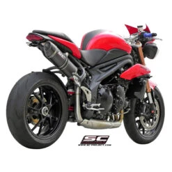 SC-Project T05-H01CM Oval High Mount Exhaust For Triumph Speed Triple / R (2011-2015) -Scootik Bike Shop sc project t05 h01cm oval high mount exhaust image4