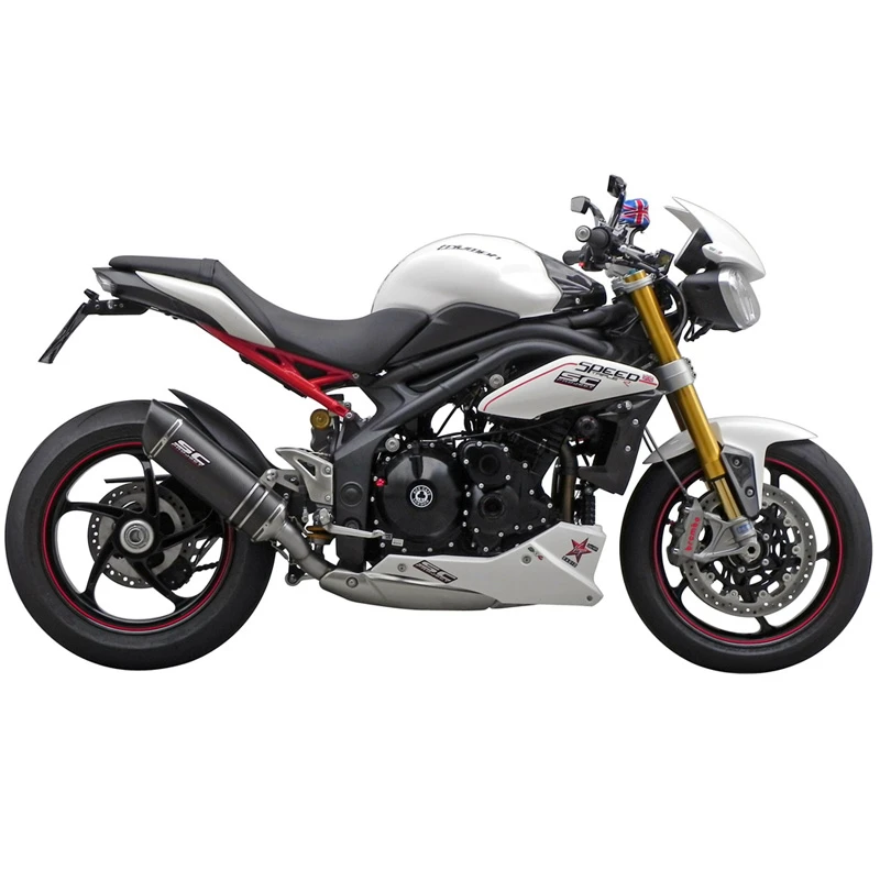 SC-Project T05-L01C Oval Low Mount Slip-on Exhaust, Carbon Triumph Speed Triple '11-'15 5 SC-Project T05-L01C Oval Low Mount Slip-on Exhaust, Carbon Triumph Speed Triple '11-'15 - Image 3