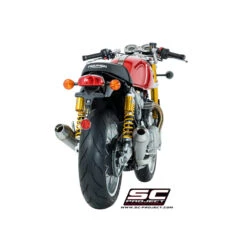 SC-Project T11-D37A Dual Conic Exhaust For Triumph Thruxton 1200 / R (2016-) -Scootik Bike Shop sc project t11 d37aal conic exhaust image3