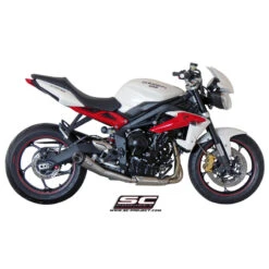 SC-Project T13-21A Conic Exhaust For Triumph Street Triple / R / RX (2013-2016) -Scootik Bike Shop sc project t13 21a conic exhaust image3