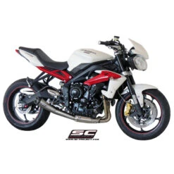 SC-Project T13-21A Conic Exhaust For Triumph Street Triple / R / RX (2013-2016) -Scootik Bike Shop sc project t13 21a conic exhaust image4