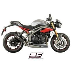 SC-Project T16-L35C Conic Slip-on Exhaust For Triumph Speed Triple 1050 (2016-2017) -Scootik Bike Shop sc project t16 l35c conic slip on exhaust image3