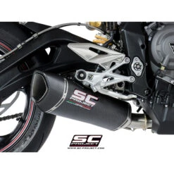 SC-Project T18-93 SC1-R Slip-on Exhaust For Street Triple 765 S/R/RS (2017-) -Scootik Bike Shop sc project t18 93 sc1 r slip on exhaust image4