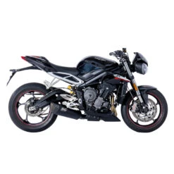 SC-Project T18-93MB SC1-R Slip-on Exhaust, Black For Triumph Street Triple R/RS/S '17- -Scootik Bike Shop sc project t18 93mb sc1 r slip on exhaust black image3