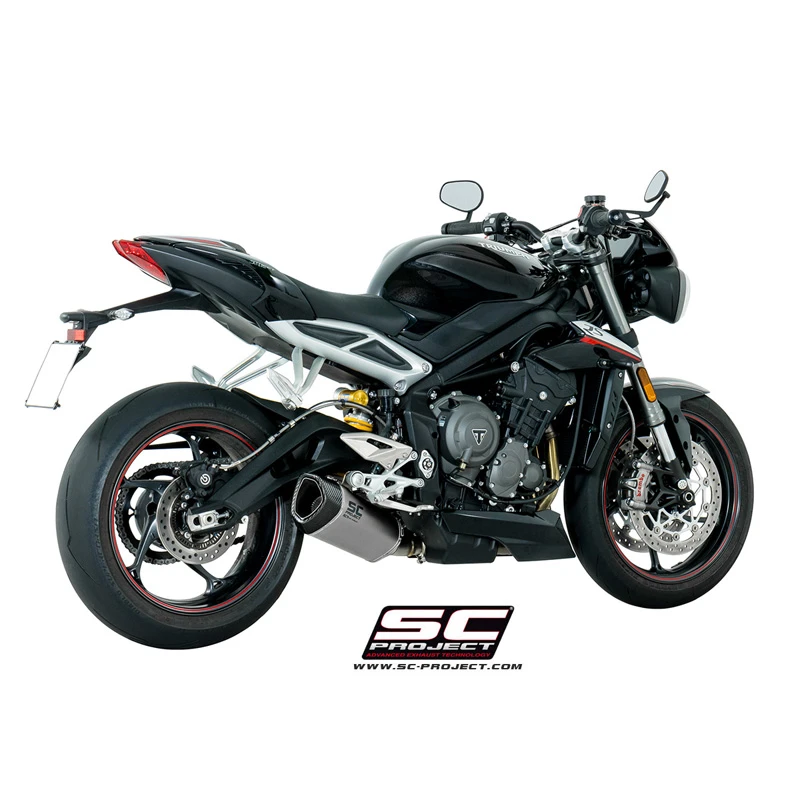 SC-Project T18-LT41T S1 Exhaust For Triumph Street Triple 765 R / S / RS (2017-) 4 SC-Project T18-LT41T S1 Exhaust For Triumph Street Triple 765 R / S / RS (2017-) - Image 2