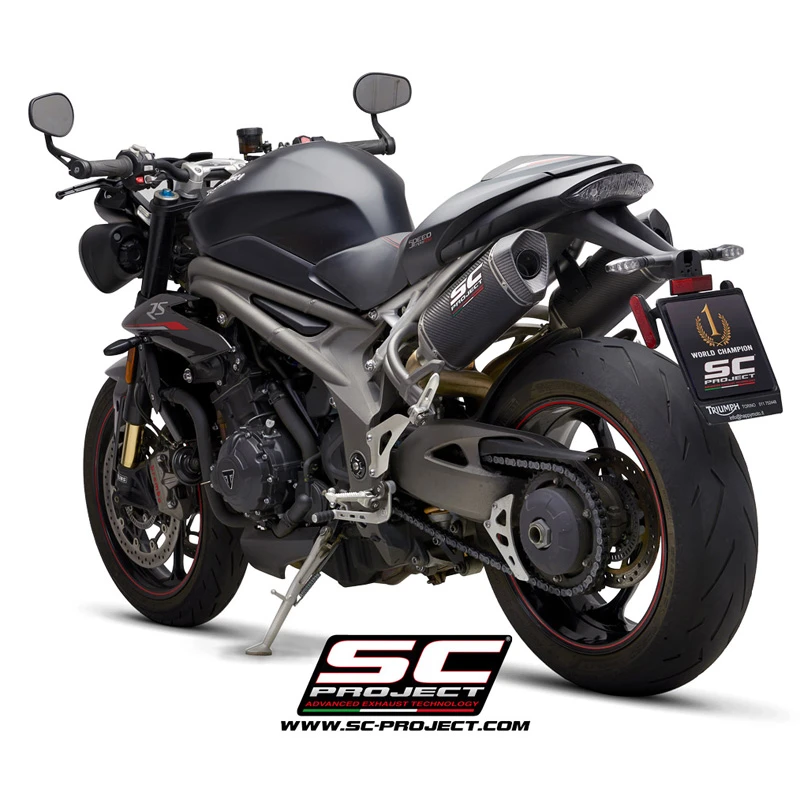 SC-Project T22-115 SC1-M Slip-on Exhaust For Triumph Speed Triple 1050 (2018-) 7 SC-Project T22-115 SC1-M Slip-on Exhaust For Triumph Speed Triple 1050 (2018-) - Image 5