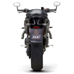 SC-Project T22-12C Oval Slip-on Exhaust, Carbon For Triumph Speed Triple '18-'20 -Scootik Bike Shop sc project t22 12c oval slip on exhaust carbon image4