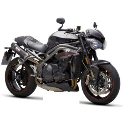 SC-Project T22-12C Oval Slip-on Exhaust, Carbon For Triumph Speed Triple '18-'20 -Scootik Bike Shop sc project t22 12c oval slip on exhaust carbon image5