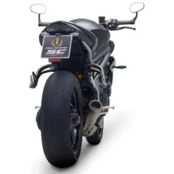 SC-Project T22-43T S1-GP Slip-on Exhaust, Titanium For Triumph Speed Triple S / RS (2018-) -Scootik Bike Shop sc project t22 43t s1 gp slip on exhaust image5