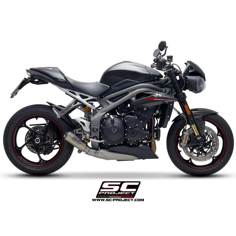 SC-Project T22-T38 CR-T Slip-on Exhaust For Triumph Speed Triple 1050 (2018-) 5 SC-Project T22-T38 CR-T Slip-on Exhaust For Triumph Speed Triple 1050 (2018-) - Image 3
