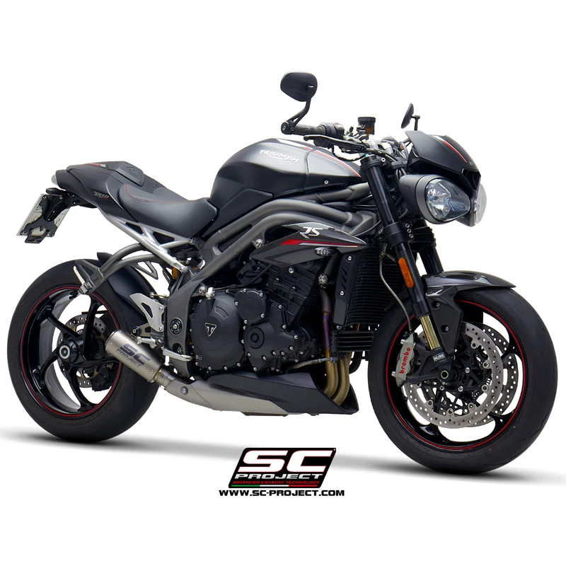 SC-Project T22-T38 CR-T Slip-on Exhaust For Triumph Speed Triple 1050 (2018-) 6 SC-Project T22-T38 CR-T Slip-on Exhaust For Triumph Speed Triple 1050 (2018-) - Image 4