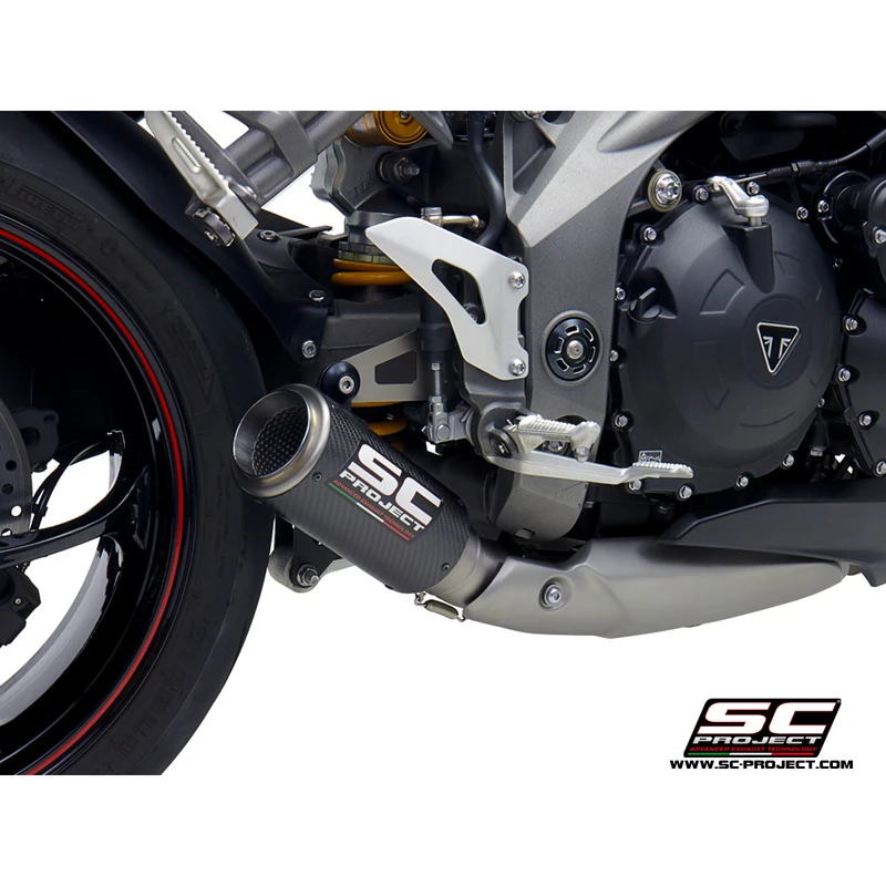 SC-Project T22-T38 CR-T Slip-on Exhaust For Triumph Speed Triple 1050 (2018-) 8 SC-Project T22-T38 CR-T Slip-on Exhaust For Triumph Speed Triple 1050 (2018-) - Image 6