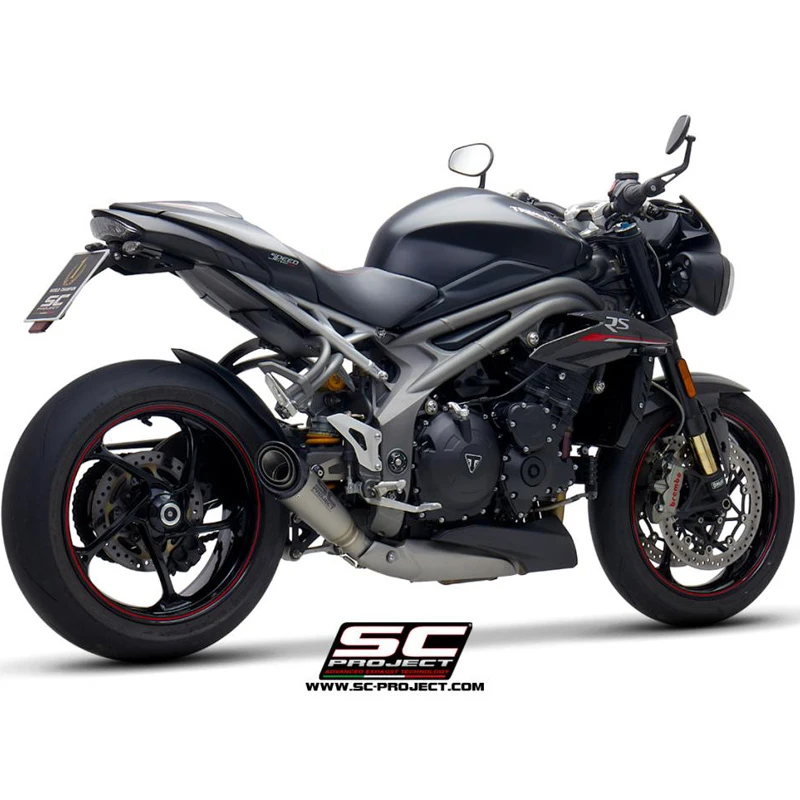 SC-Project T22-T41T S1 Slip-on Exhaust, Titanium For Triumph Speed Triple S / RS (2018-) 4 SC-Project T22-T41T S1 Slip-on Exhaust, Titanium For Triumph Speed Triple S / RS (2018-) - Image 2