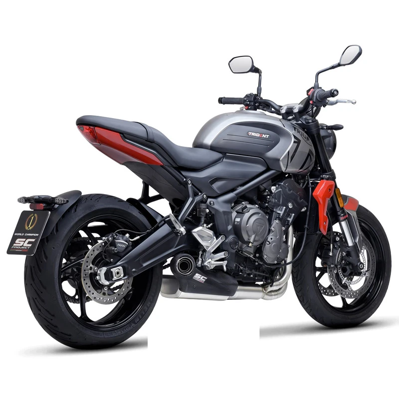 SC-Project T26-C135A STR-1 Full System Exhaust, Stainless Steel For Triumph Trident 660 '20- 7 SC-Project T26-C135A STR-1 Full System Exhaust, Stainless Steel For Triumph Trident 660 '20- - Image 5