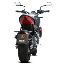 SC-Project T26-C135MB STR-1 Full System Exhaust, Matte Black For Triumph Trident 660 '20- -Scootik Bike Shop sc project t26 c135mb str 1 full system exhaust image3