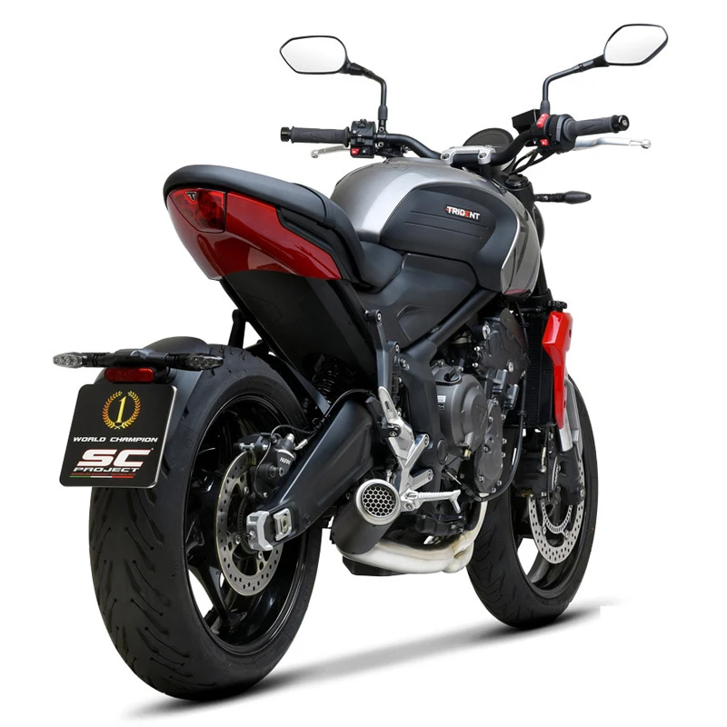 SC-Project T26-CDE36CR CR-T Full System Exhaust, Carbon Fiber For Triumph Trident 660 '20- 5 SC-Project T26-CDE36CR CR-T Full System Exhaust, Carbon Fiber For Triumph Trident 660 '20- - Image 3