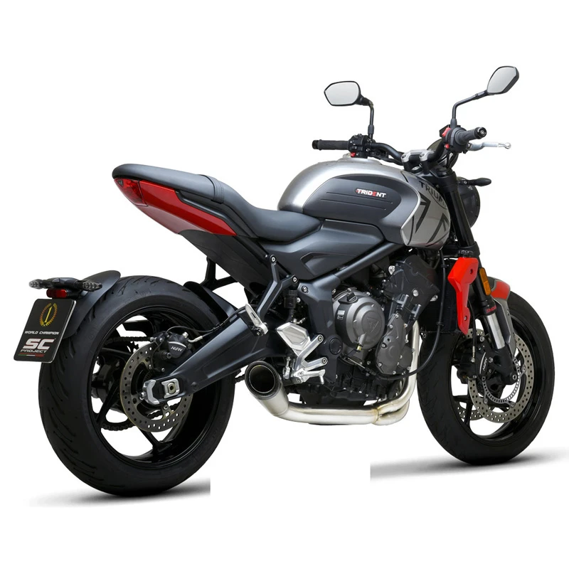 SC-Project T26-CDE41T S1 Full System Exhaust, Titanium For Triumph Trident 660 '20- 5 SC-Project T26-CDE41T S1 Full System Exhaust, Titanium For Triumph Trident 660 '20- - Image 3