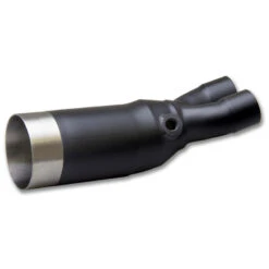 SC-Project Y24-DE-MB Decat Link Pipe, Black For Yamaha T-Max 530 '17-'19 -Scootik Bike Shop sc project y24 de ss decat link pipe steel image3