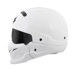 Scorpion Covert Helmet, White 11 Scorpion Covert Helmet, White -Scootik Bike Shop scorpion covert helmet white image5