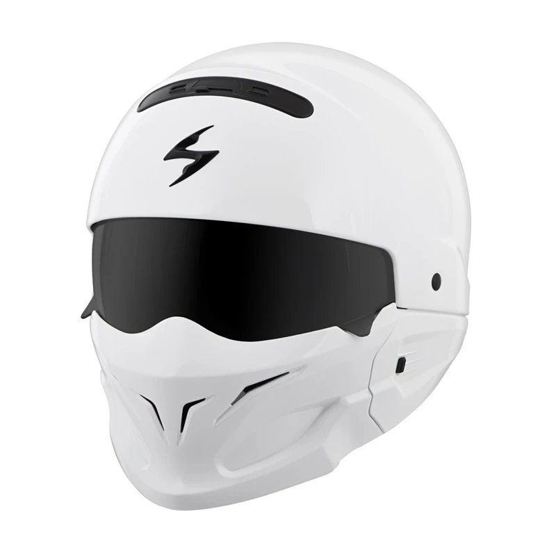 Scorpion Covert Helmet, White 3 Scorpion Covert Helmet, White
