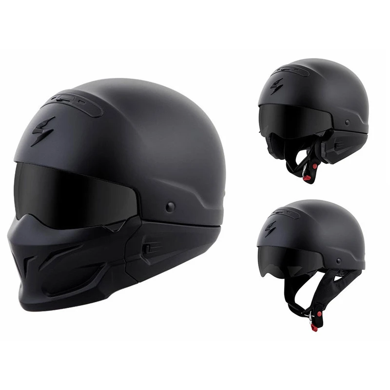 Scorpion Covert Solid Helmet, Matte Black 3 Scorpion Covert Solid Helmet, Matte Black