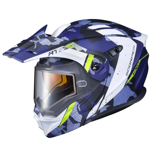 Scorpion Exo-AT950 Outrigger Snow Helmet, Matte Blue 3 Scorpion Exo-AT950 Outrigger Snow Helmet, Matte Blue